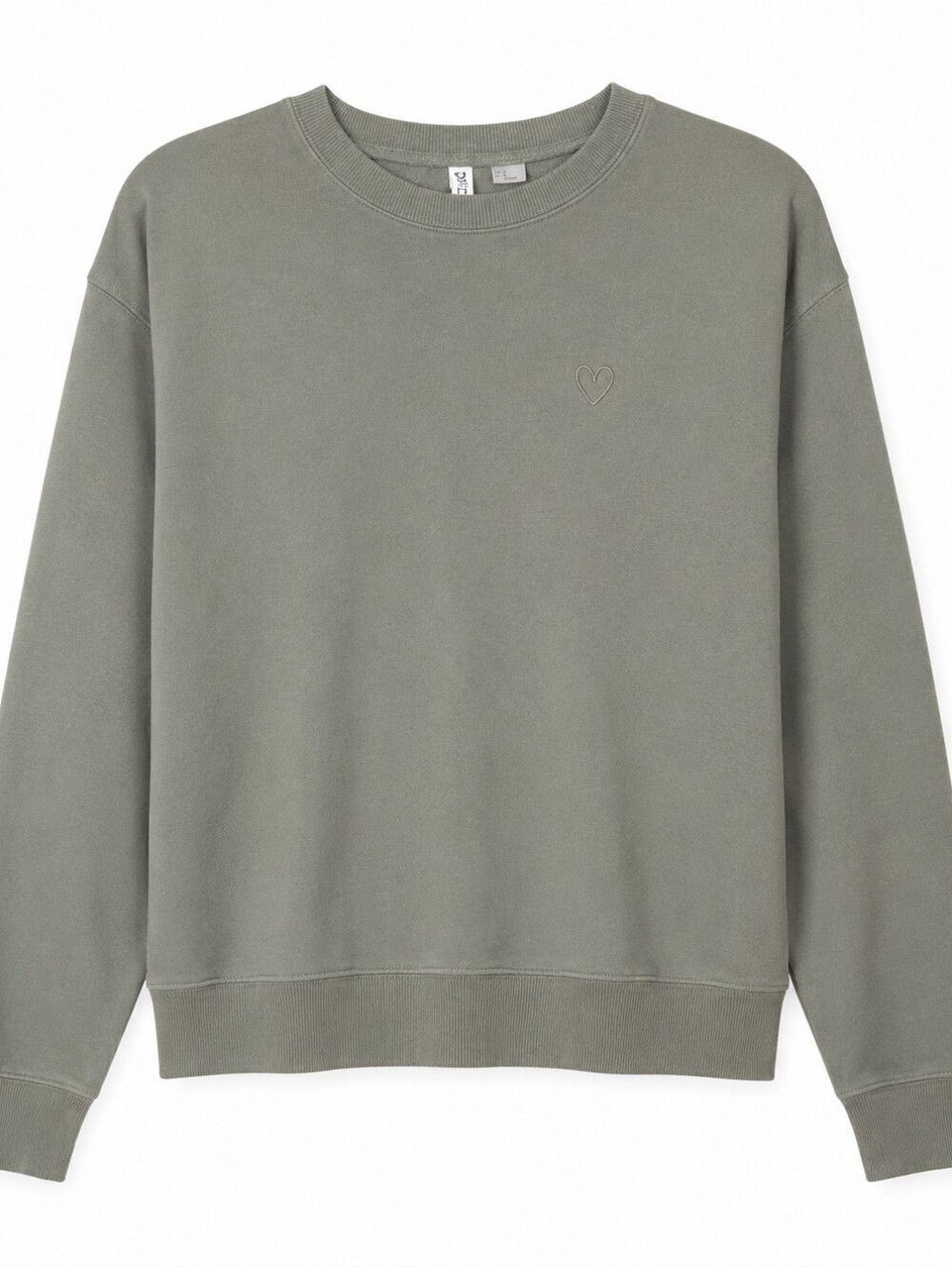 Divided by H&M Sage Green Basic Crewneck Sweatshirt - Picture 2 of 6